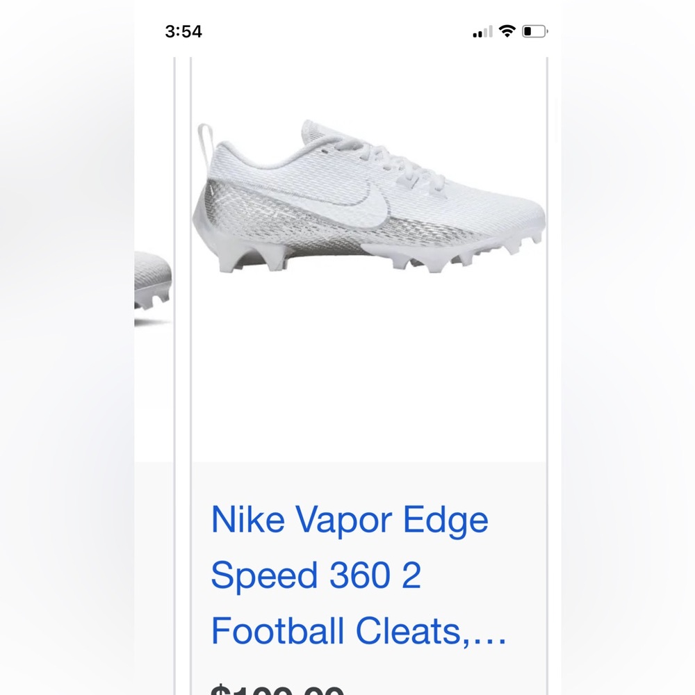 Nike vapor edge football cleats